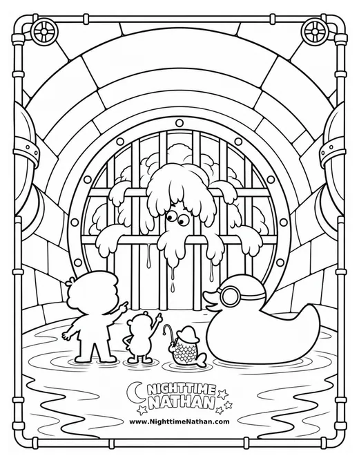 The Sewer Drain Cloggerswash coloring page